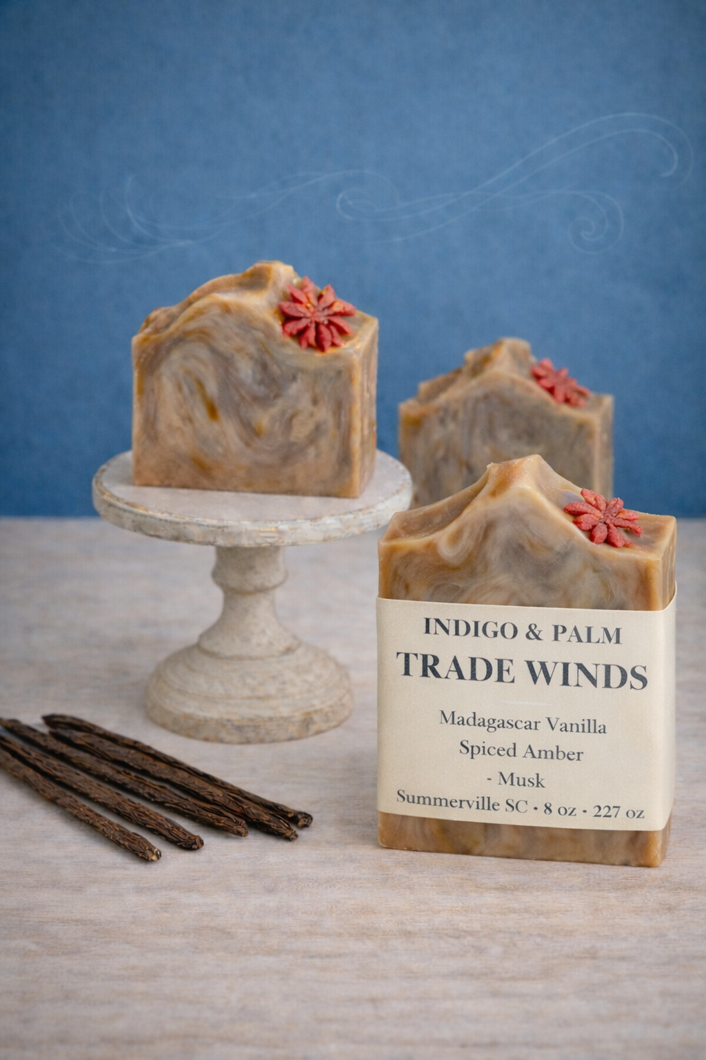 Trade Winds soap display