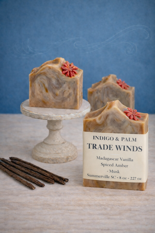 Trade Winds soap display
